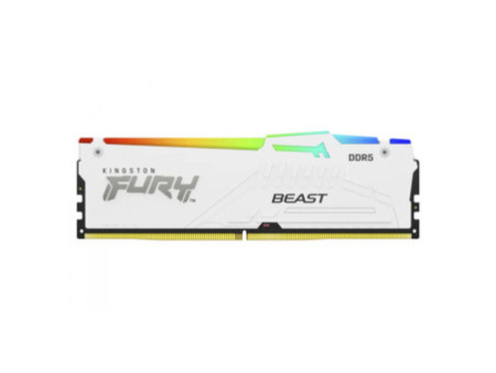 Memória DDR5 Kingston Fury Beast EXPO, RGB, 32GB, 6000Mhz, White, KF560C36BWEA-32