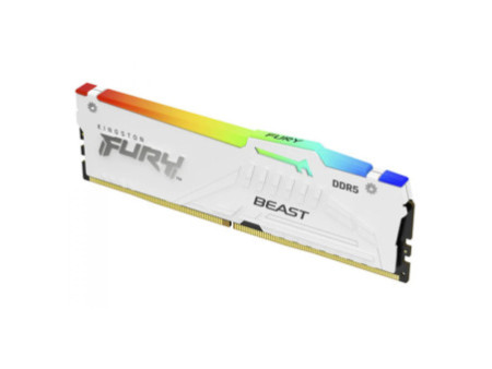 Memória DDR5 Kingston Fury Beast EXPO, RGB, 32GB, 6000Mhz, White, KF560C36BWEA-32