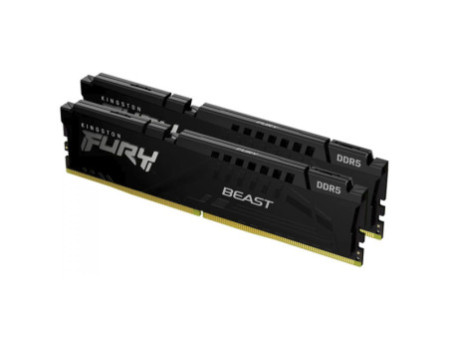 Memória DDR5 Kingston Fury Beast EXPO, 64GB (2x32GB), 5200MHz, Black, KF552C36BBEK2-64