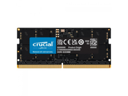 Memória Para Notebook DDR5 Crucial, 8GB, 5600MHz, CT8G56C46S5