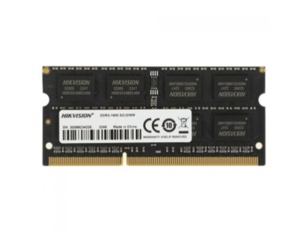 Memória Para Notebook DDR3 Hikvision, 4GB, 1600MHz, Black, HKED3042AAA2A0ZA1