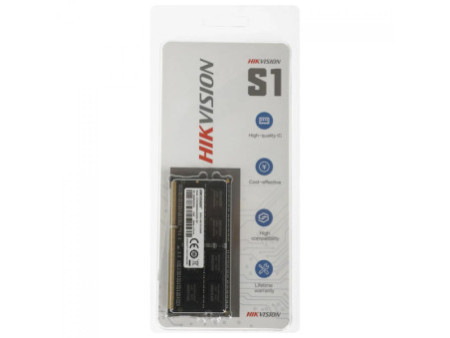 Memória Para Notebook DDR3 Hikvision, 4GB, 1600MHz, Black, HKED3042AAA2A0ZA1