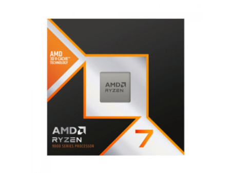 Processador AMD Ryzen 7 9800X3D, 4.7GHz (5.2GHz Turbo), 8-Cores 16-Threads, AM5, Sem Cooler, 100-100001084WOF