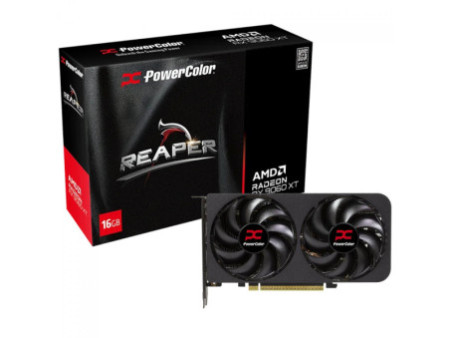 Placa de Vídeo PowerColor Reaper AMD Radeon RX 9060 XT, 16GB, GDDR6, FSR, Ray Tracing, RX9060XT 16G-A