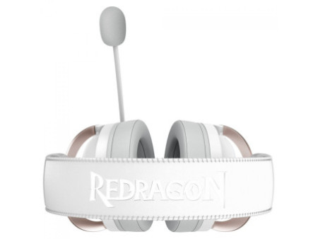 Headset Gamer Redragon Luna, 3.5mm/USB, Drivers de 53mm, Open Back, Lunar White, H540W