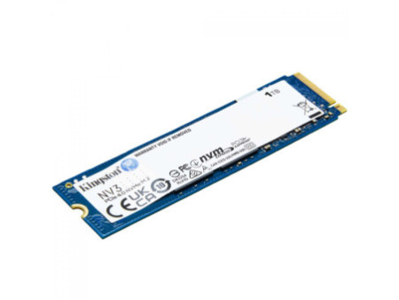 SSD Kingston NV3, 1TB, M.2 NVMe, 2280, PCIe 4.0, Leitura 6000MBs e Gravação 4000MBs, SNV3S/1000G