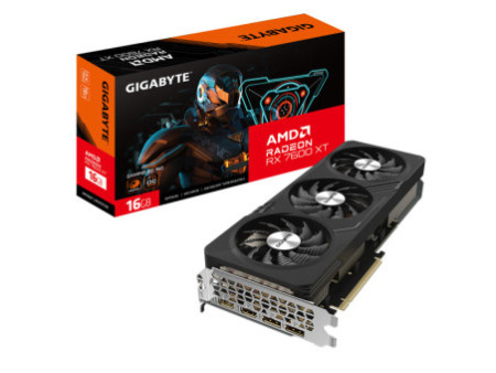 Placa de Vídeo Gigabyte AMD Radeon RX 7600 XT Gaming OC, 16GB, GDDR6, FSR, Ray Tracing, GV-R76XTGAMING OC-16GD