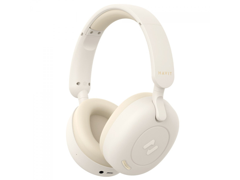 Headphone Gamer Havit H655BT, Wireless, Drivers De 40mm, Cancelamento De Ruído, Bege