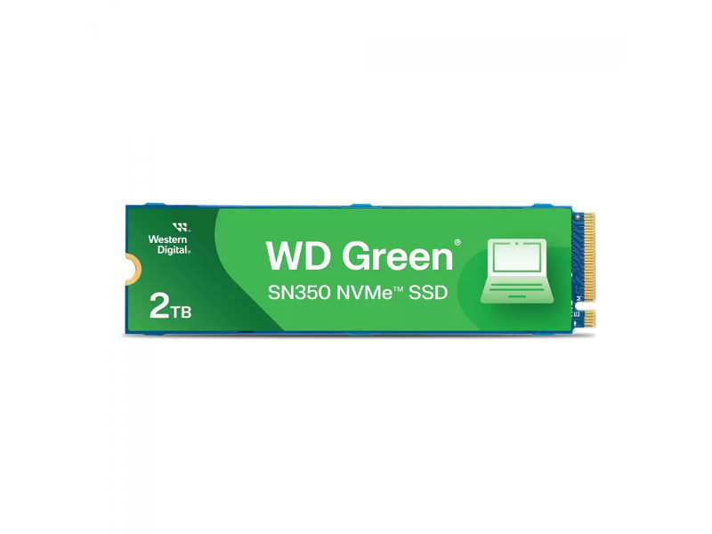 SSD WD Green SN350, 2TB, M.2 NVMe, Leitura 3200MB/s e Gravação 3000MB/s, WDS200T3G0C