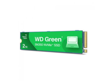 SSD WD Green SN350, 2TB, M.2 NVMe, Leitura 3200MB/s e Gravação 3000MB/s, WDS200T3G0C