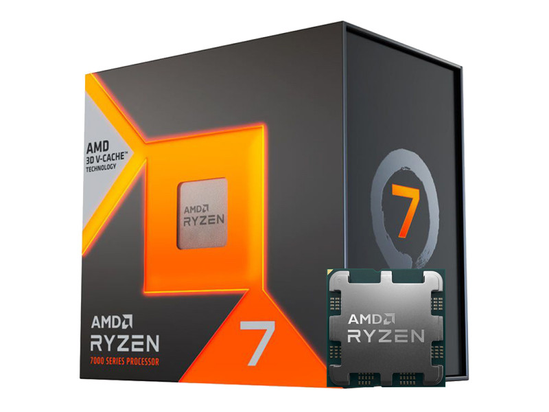Processador AMD Ryzen 7 7800X3D, 4.2GHz (5.0GHz Turbo), 8-Cores 16-Threads, AM5, Sem Cooler, 100-100000910WOF