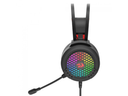 Headset Gamer Redragon Carmen, RGB, Drivers de 50mm, Multiplataformas, Black, H261