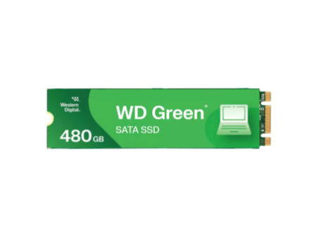 SSD WD Green 480GB, M.2 SATA III, Leitura 545MBs e Gravação 465MBs, WDS480G3G0B