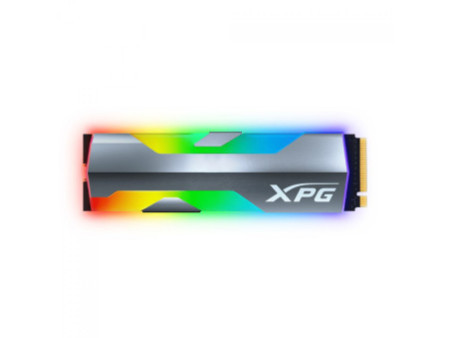 SSD XPG Spectrix S20G RGB, 500GB, M.2 2280 NVMe, Leitura 2500MBs e Gravação 1800MBs, ASPECTRIXS20G-500G-C