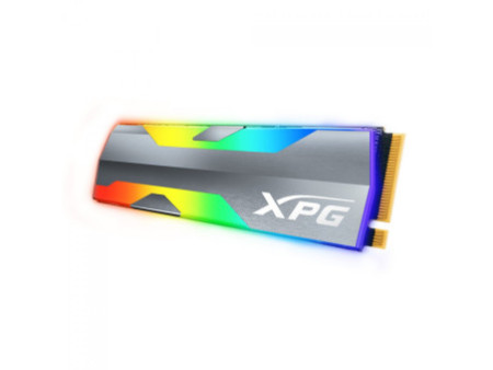SSD XPG Spectrix S20G RGB, 500GB, M.2 2280 NVMe, Leitura 2500MBs e Gravação 1800MBs, ASPECTRIXS20G-500G-C