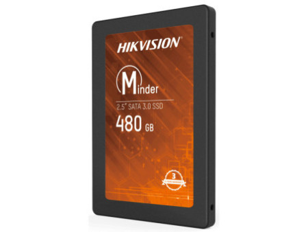 SSD Hikvision Minder, 480GB, Sata III, Leitura 550MBs e Gravação 470MBs, HS-SSD-Minder(S) 480G