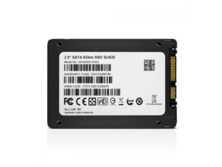 SSD Adata SU630, 240GB, Sata III, Leitura 520MBs e Gravação 450MBs, ASU630SS-240GQ-R