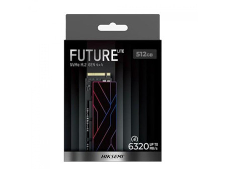 SSD Hiksemi Future Lite, 512GB, M.2 2280 NVMe, Leitura 6320MBs e Gravação 3111MBs, HS-SSD-FUTURE LITE 512G