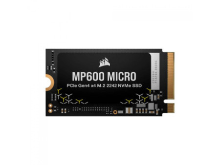SSD Corsair MP600 MICRO, 1TB, M.2 PCIe, NVMe, Leitura 5100MB/s e Gravação 4300MB/s, CSSD-F1000GBMP600MCR