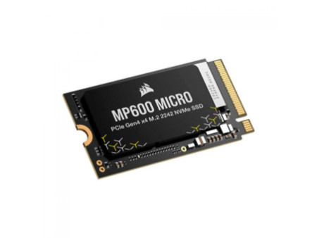 SSD Corsair MP600 MICRO, 1TB, M.2 PCIe, NVMe, Leitura 5100MB/s e Gravação 4300MB/s, CSSD-F1000GBMP600MCR