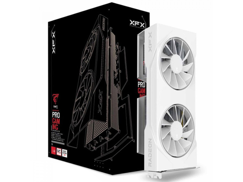 Placa de Vídeo XFX Swift AMD Radeon RX 9060 XT OC White, 8GB, GDDR6, FSR, Ray Tracing, RX-96TSW8GWQ