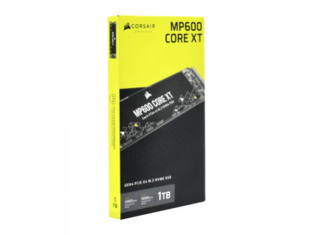 SSD Corsair MP600 Core XT, 1TB, M.2 PCIe, NVMe, Leitura 5900MB/s e Gravação 5000MB/s, CSSD-F1000GBMP600CXTR2