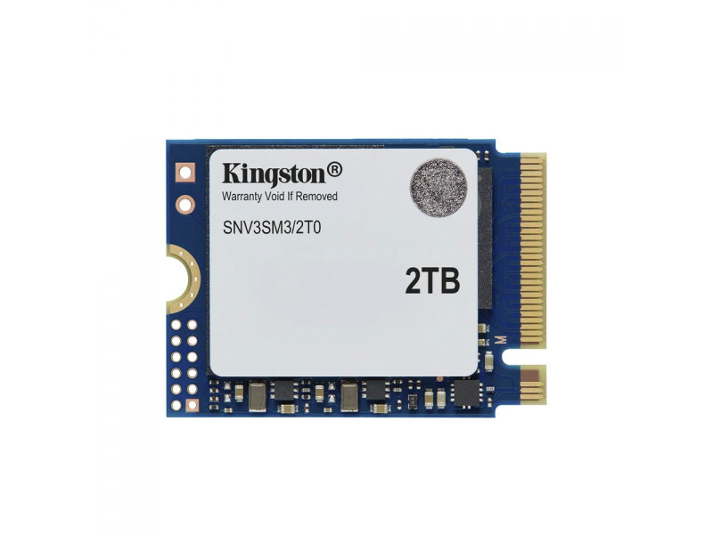 SSD Mini Kingston NV3, 2TB, M.2 NVMe, 2230, PCIe 4.0, Leitura 6000MBs e Gravação 5000MBs, SNV3SM3/2T0