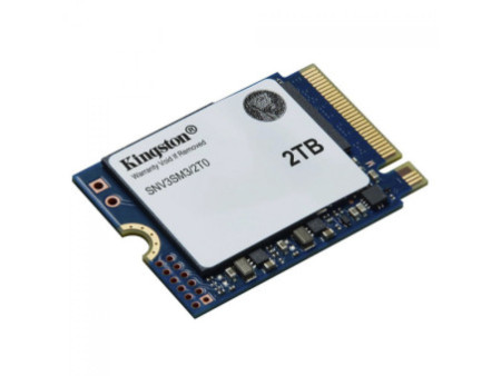 SSD Mini Kingston NV3, 2TB, M.2 NVMe, 2230, PCIe 4.0, Leitura 6000MBs e Gravação 5000MBs, SNV3SM3/2T0
