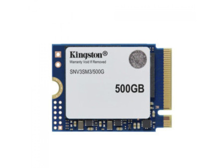SSD Mini Kingston NV3, 500GB, M.2 NVMe, 2230, PCIe 4.0, Leitura 5000MBs e Gravação 3000MBs, SNV3SM3/500G