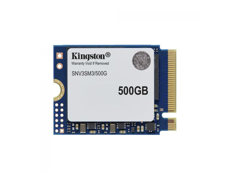 SSD Mini Kingston NV3, 500GB, M.2 NVMe, 2230, PCIe 4.0, Leitura 5000MBs e Gravação 3000MBs, SNV3SM3/500G