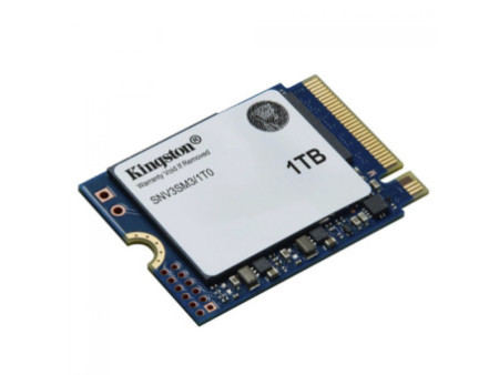 SSD Mini Kingston NV3, 1TB, M.2 NVMe, 2230, PCIe 4.0, Leitura 6000MBs e Gravação 4000MBs, SNV3SM3/1T0