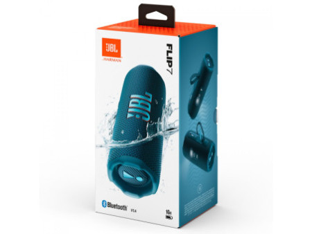 Caixa De Som JBL Flip 7, Bluetooth, 35W, USB-C, Azul, JBLFLIP7BLUBR