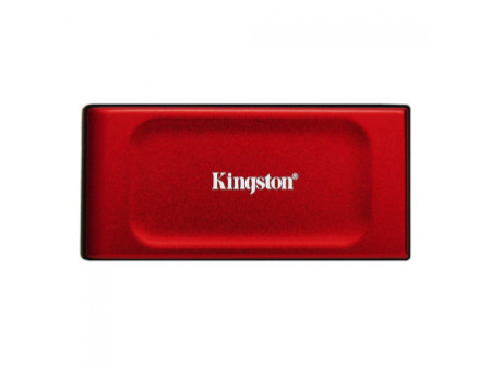 SSD Externo Portátil Kingston XS1000R 1TB, USB 3.2, Leitura 1050MB/s e Gravação 1000MB/s, Vermelho, SXS1000R/1000G