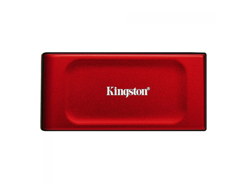 SSD Externo Portátil Kingston XS1000R 1TB, USB 3.2, Leitura 1050MB/s e Gravação 1000MB/s, Vermelho, SXS1000R/1000G