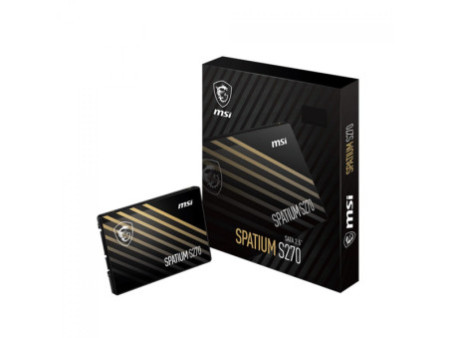 SSD MSI Spatium S270, 960GB, Sata III, Leitura 500MBs e Gravação 450MBs, S78-440P130-P83