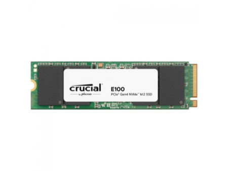 SSD Crucial E100, 480GB, M.2 2280, PCIe 4.0, NVMe, Leitura 4700MBs Gravação 2500MBs, CT480E100SSD8