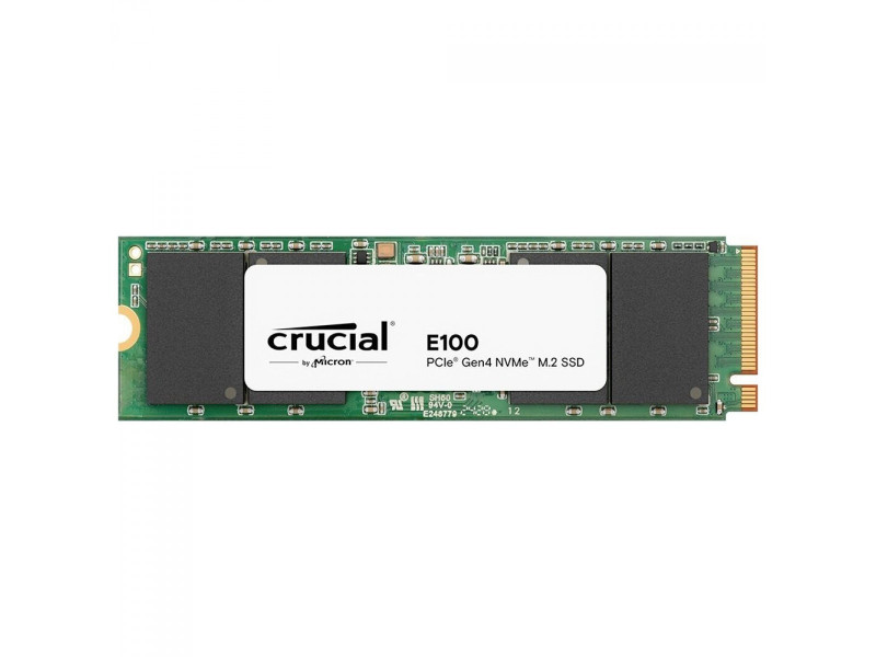 SSD Crucial E100, 480GB, M.2 2280, PCIe 4.0, NVMe, Leitura 4700MBs Gravação 2500MBs, CT480E100SSD8