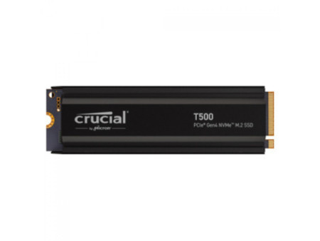 SSD Crucial T500, 1TB, M.2 2280, PCIe NVMe, Leitura 7300MBs Gravação 6800MBs, CT1000T500SSD5