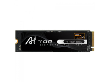 SSD Gigabyte AI TOP 100E, 1TB, M.2 2280, NVMe 1.4, PCIe 4.0, Leitura 7200MB/s Gravação 6500MB/s, AI100E1TB