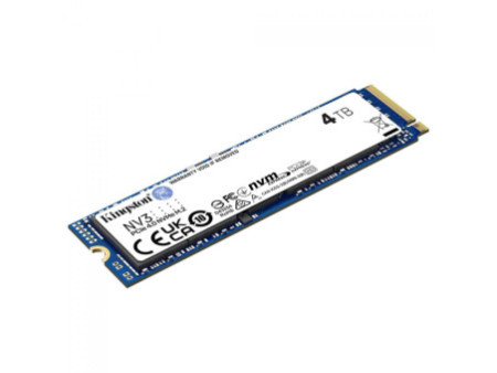 SSD Kingston NV3, 4TB, M.2 NVMe, 2280, PCIe 4.0, Leitura 6000MBs e Gravação 5000MBs, SNV3S/4000G