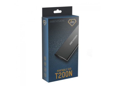 SSD Externo Portátil Hikvision T200N, 1TB, USB 3.1/Type C, Leitura 450MB/s e Gravação 400MB/s, HS-ESSD-T200N/1024G