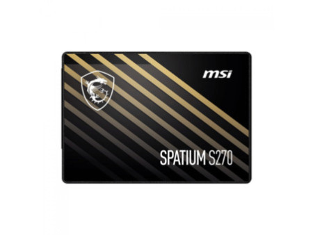 SSD MSI Spatium S270, 240GB, Sata III, Leitura 500Mbs e Gravação 400Mbs