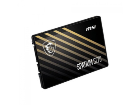 SSD MSI Spatium S270, 240GB, Sata III, Leitura 500Mbs e Gravação 400Mbs