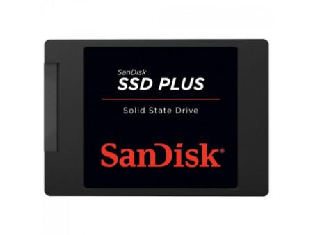 SSD SanDisk Plus, 2TB, Sata III, Leitura 545MB/s e Gravação 445MB/s, SDSSDA-2T00-G26