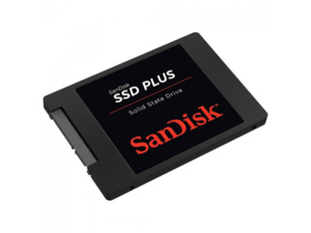 SSD SanDisk Plus, 2TB, Sata III, Leitura 545MB/s e Gravação 445MB/s, SDSSDA-2T00-G26