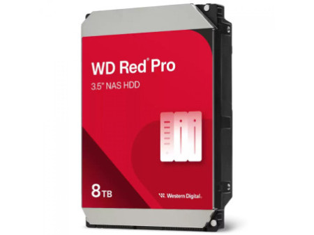 HD WD Red Pro, 8TB, SATA, 7200RPM, 256MB, NAS, 3.5, Para Servidor, WD8005FFBX