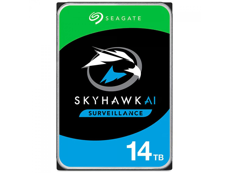 HD Seagate SkyHawk Surveillance 14TB, 7200RPM, Cachê 256MB, 3.5, Para Segurança, Vigilância, DVR, ST14000VE0008
