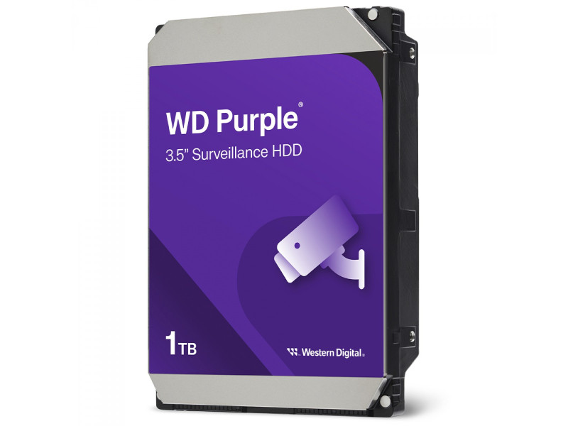 HD Western Digital Purple Surveillance 1TB, Sata III, 5400RPM, 64MB, WD11PURZ