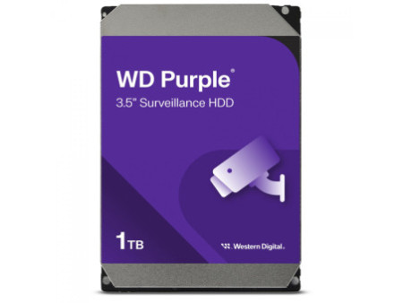 HD Western Digital Purple Surveillance 1TB, Sata III, 5400RPM, 64MB, WD11PURZ