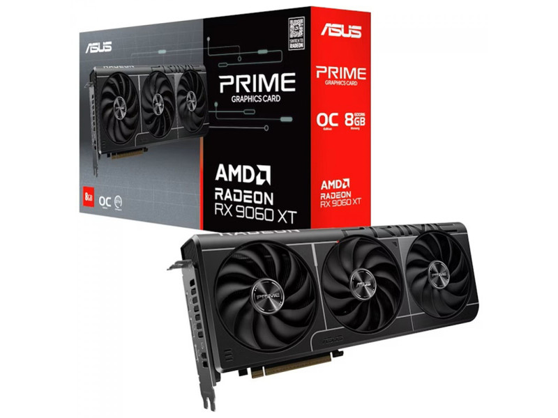 Placa de Vídeo Asus AMD Radeon RX 9060 XT Prime OC, 8GB, GDDR6, FSR, Ray Tracing, 90YV0MI0-M0NA00